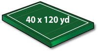 PUL Ultimate Field 40x80 yards with 20 yd Endzones (40x120 overall) - Port-a-field