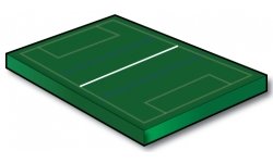 Single 50 Meter Touch Rugby Crossing Line - Port-a-field