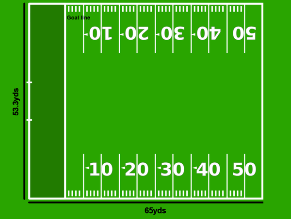 Standard Football Half-Field - Port-a-field