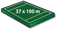 WFDF Ultimate Field 37x100m with 18 Meter Endzones - Port-a-field