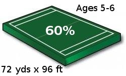 Youth Football Field - 60% Scale Size, Ages 6 and under - Port-a-field